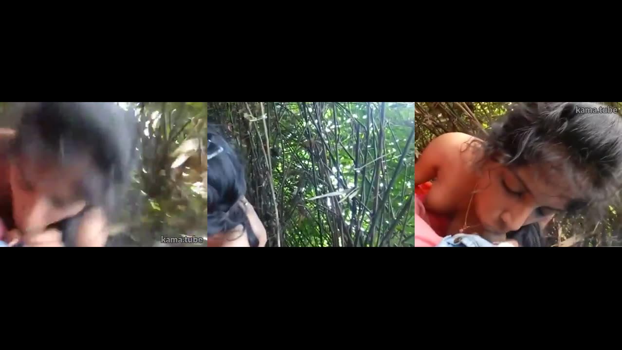 Nude Tamil girl sucking lund of payyan in forest